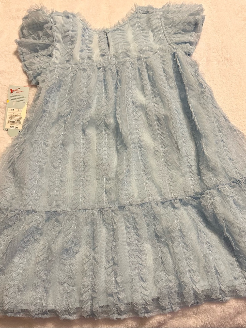 Cat & Jack Light Blue Ruffle Tiered Dress for Kids